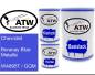 Preview: Chevrolet, Boracay Blue Metallic, WA895T / GQM: 500ml Lackdose + 500ml Klarlack + 250ml Härter - Set, von ATW Autoteile West.
